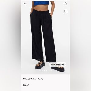H&M Creped Pull on Pants